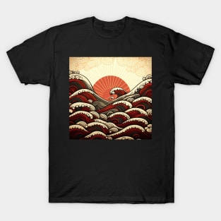 great wave of the red sea T-Shirt